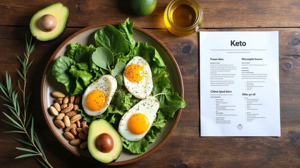 Keto Diet Foods and PDF Guide Cover